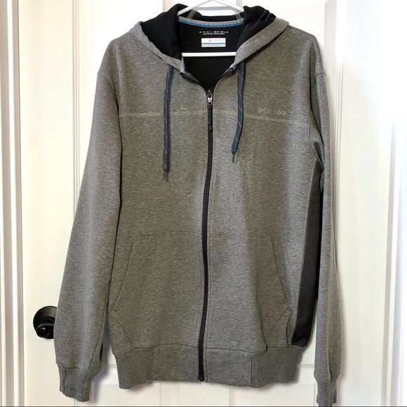 ⭐️ Columbia Gray Omni Shield Full Zip Up Hoodie Jacket Size: MEDIUM - Picture 10 of 10
